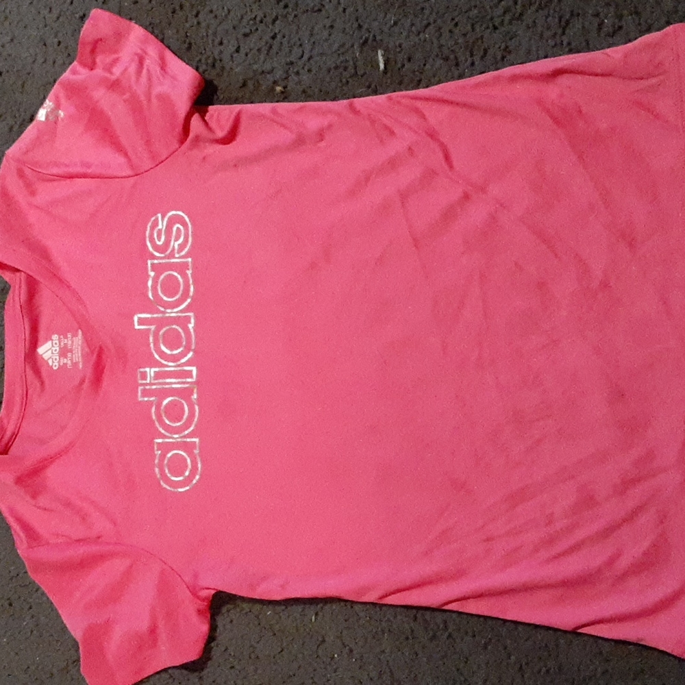 Adidas pink shirt for kids